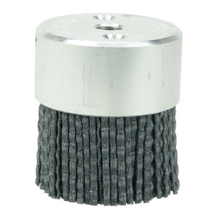 Weiler 1-3/4" Tufted Miniature Nylox Disc Brush, 80SC Rectangular Fill 85752